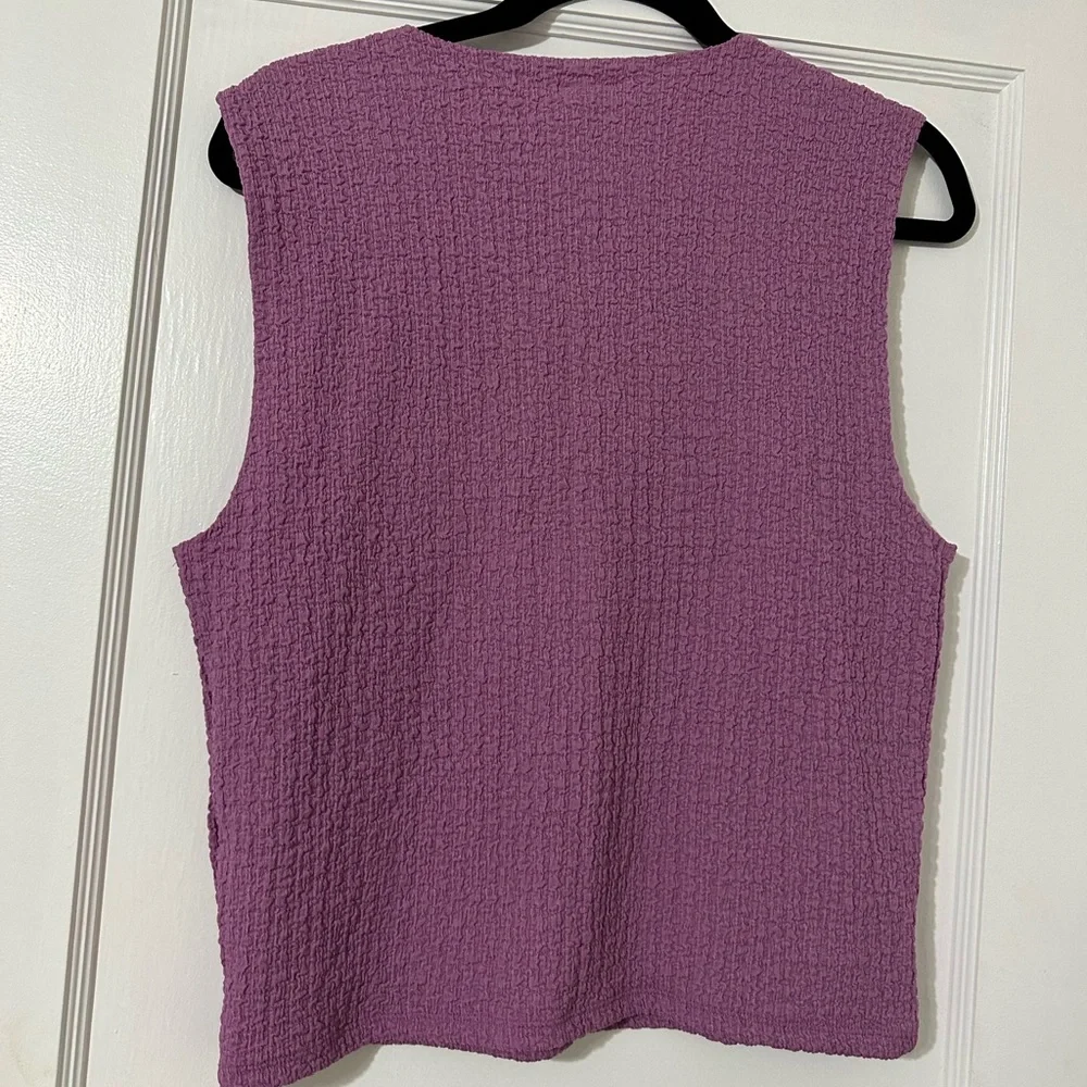 Abercrombie & Fitch Purple Tank Top - Picture 3 of 5